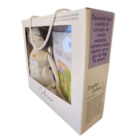 Ángel en memoria de un bebé querido y cuento "Mi latido favorito"