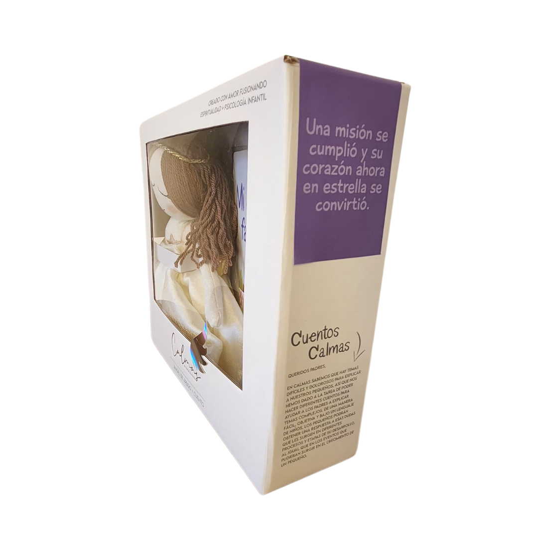 Ángel en memoria de un ser querido y cuento "Mi estrella favorita"